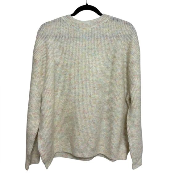 NWT BP Nordstrom Crewneck Sweater in Pastel Rainbow Knit - Size XL - Picture 2 of 8